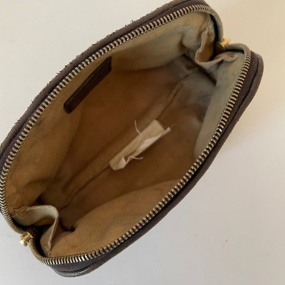 Bottega Veneta Intrecciato Brown leather small pouch cosmetic case mini bag - Picture 10 of 16